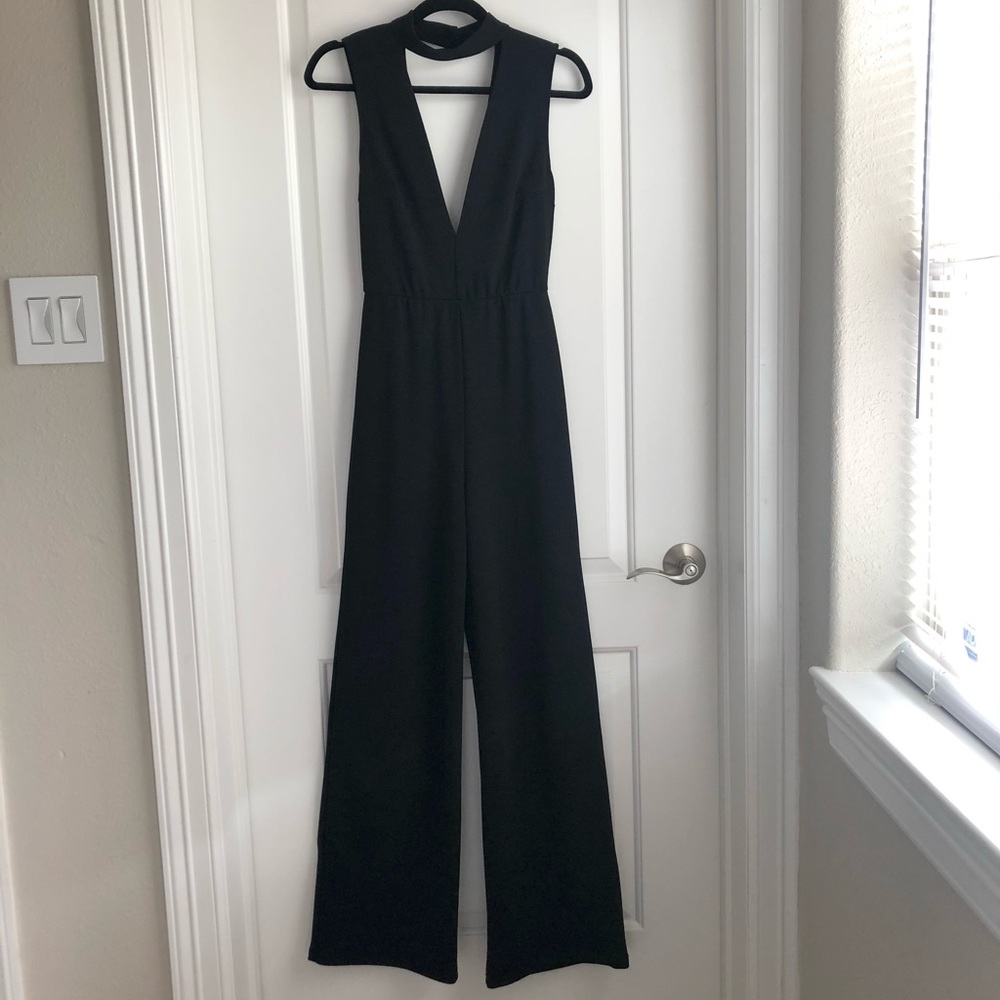 Karlie Black Sleeveless Jumpsuit